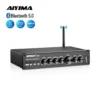 AIYIMA Upgrade A09 TPA3116 Power Amplifier HiFi Bluetooth 5.0 Subwoofer Amplifier 5.1 Surround Amplificador Home Audio Amp 50Wx6