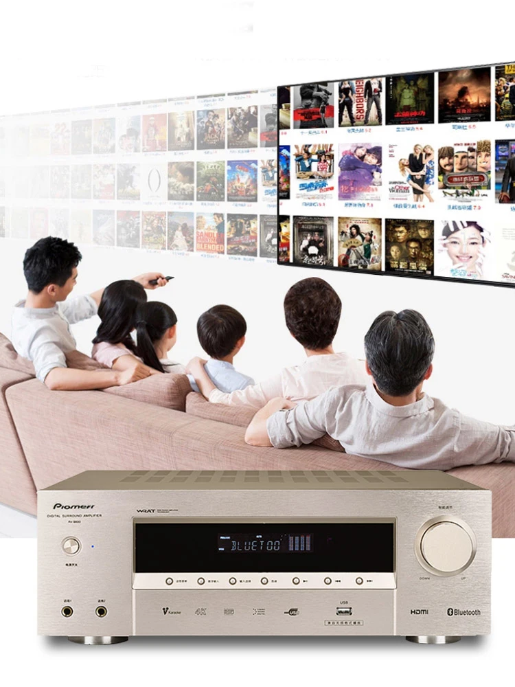 Hifi Amplifier 1200W High Power Fever Amplifier Speaker Amplifier 5.1 Home Theater Sound System 5.0 Bluetooth HDMI Fiber Coaxial - Image 4