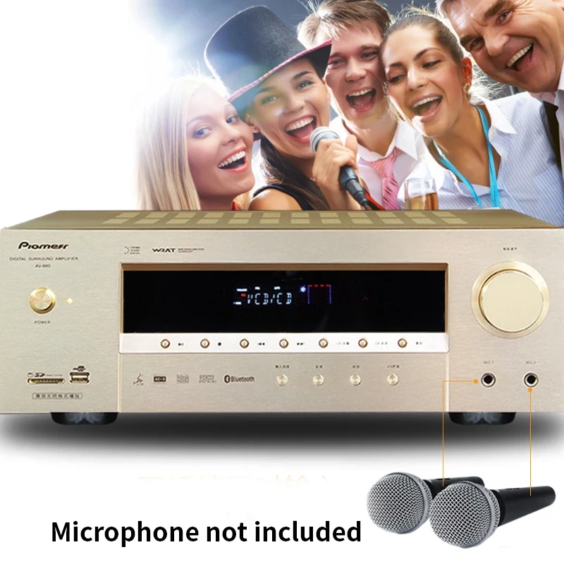 Hifi Amplifier 1200W High Power Fever Amplifier Speaker Amplifier 5.1 Home Theater Sound System 5.0 Bluetooth HDMI Fiber Coaxial - Image 3